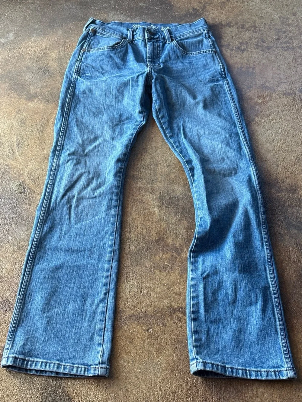 Classic Blue Flare Jeans for Men - Relaxed Wide Leg